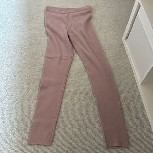 Dusty pink cashmere pants